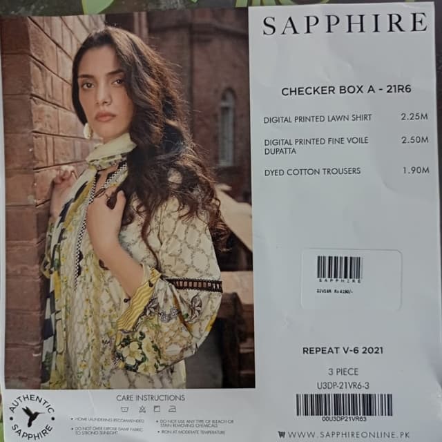 Sapphire lawn 3Pcs