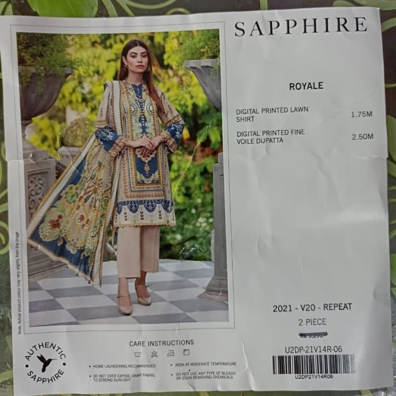 Sapphire lawn 3Pcs