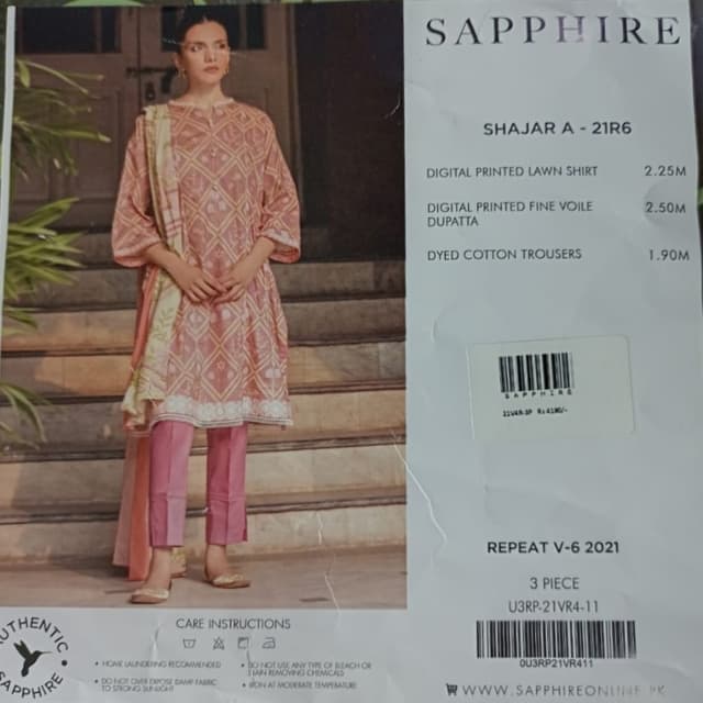 Sapphire lawn 3Pcs