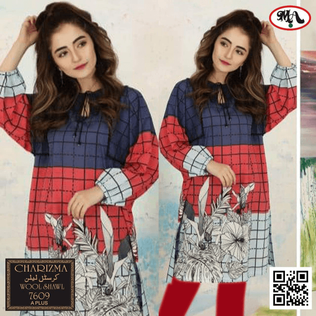 Charizma Linen 3pcs With Wool Shawl