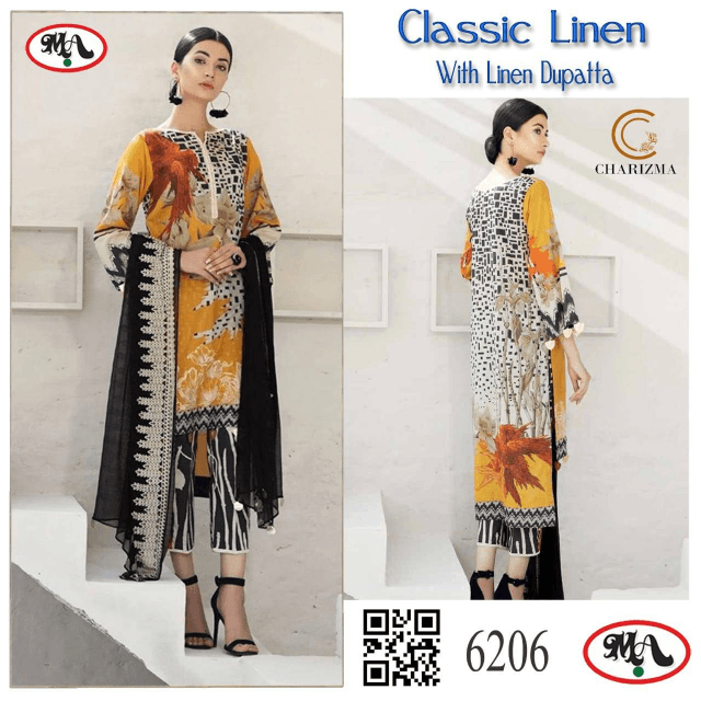 Classic Linen 3pcs Embroidery